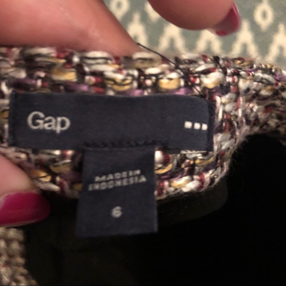 Tweed plum/tan mini skirt - Picture 5 of 5